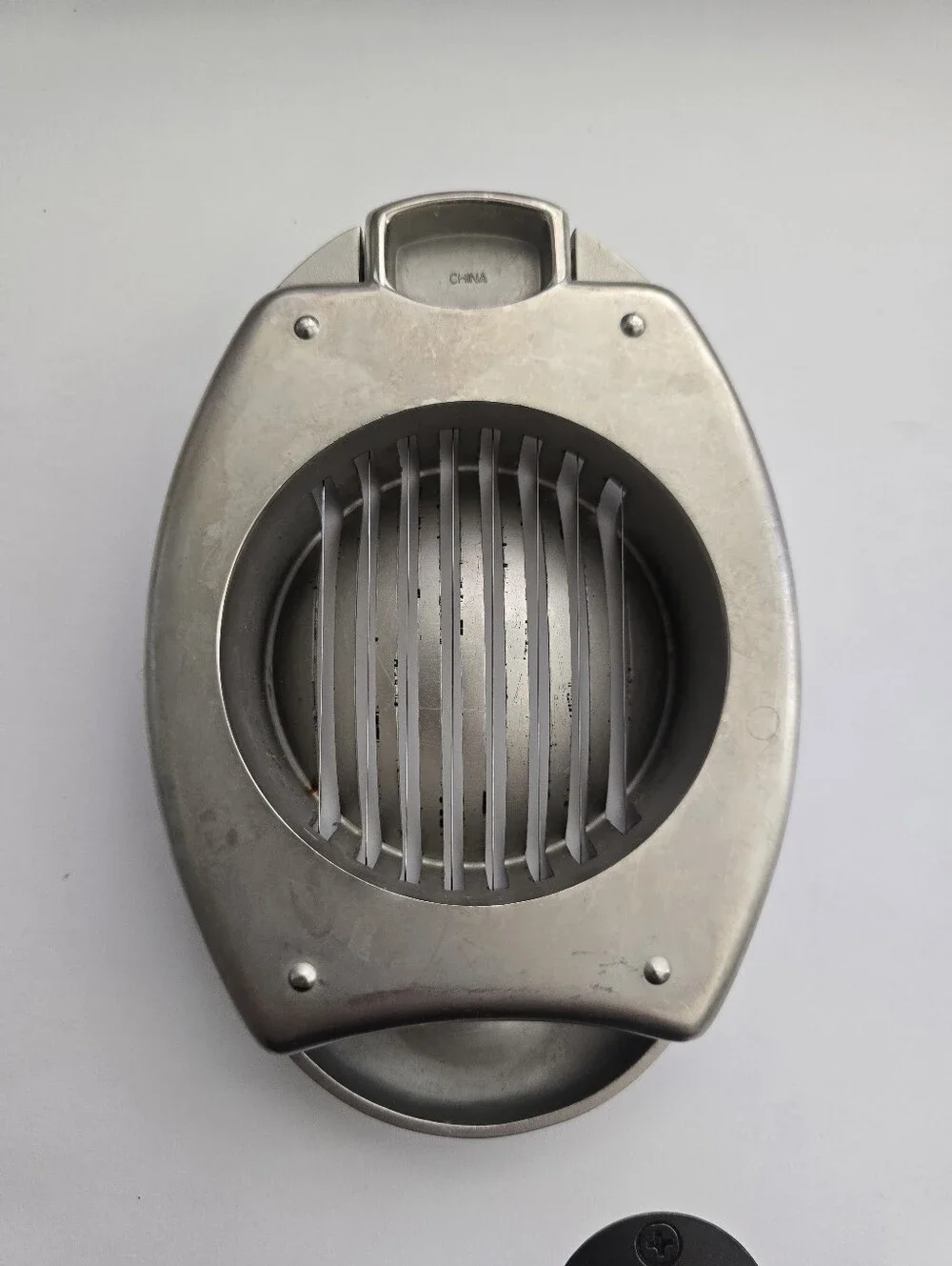 Vintage Hoffritz Stainless Steel Egg Slicer Heavy Duty Retro Kitchen Tool